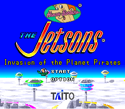 The Jetsons - Invasion of the Planet Pirates Title Screen